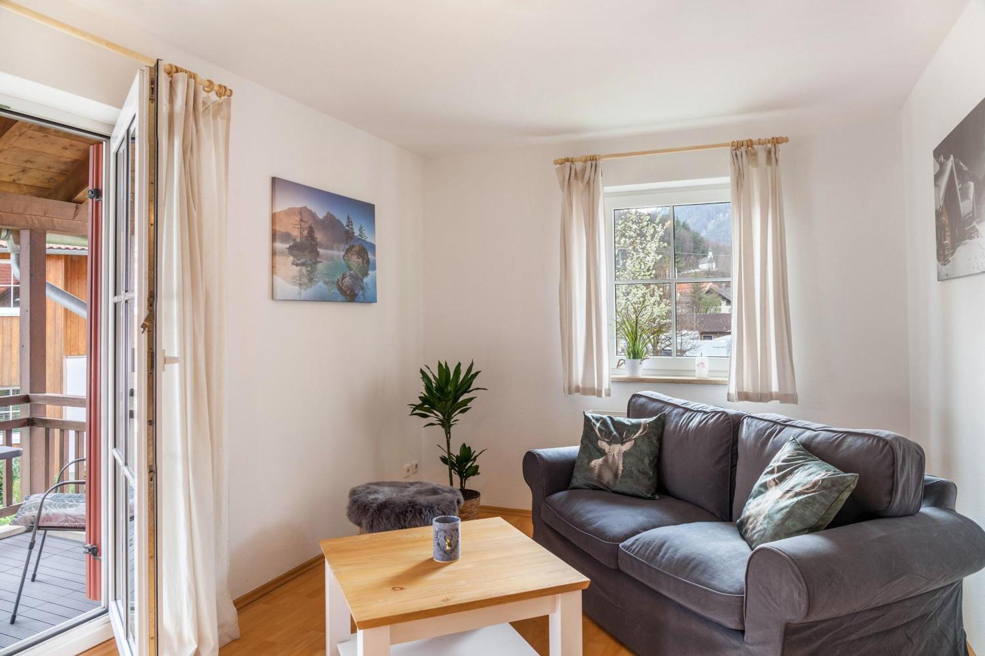 Ferienwohnung Fuchsbau Oberau  Buitenkant foto